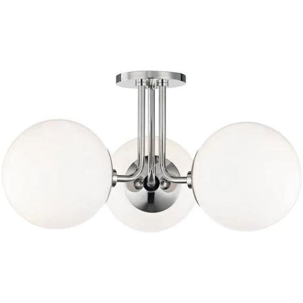 Mitzi H105603-AGB Transitional Three Light Semi Flush Mount from