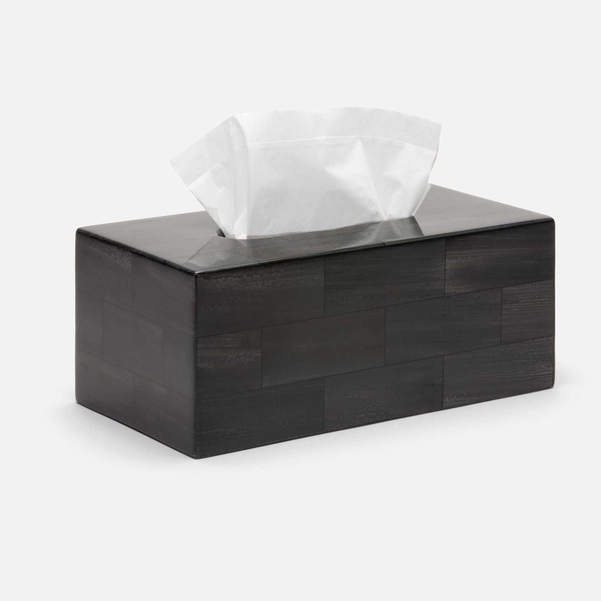 Pigeon and Poodle - PP004383 - Arles Tissue Box - Arles - Dark Faux Horn