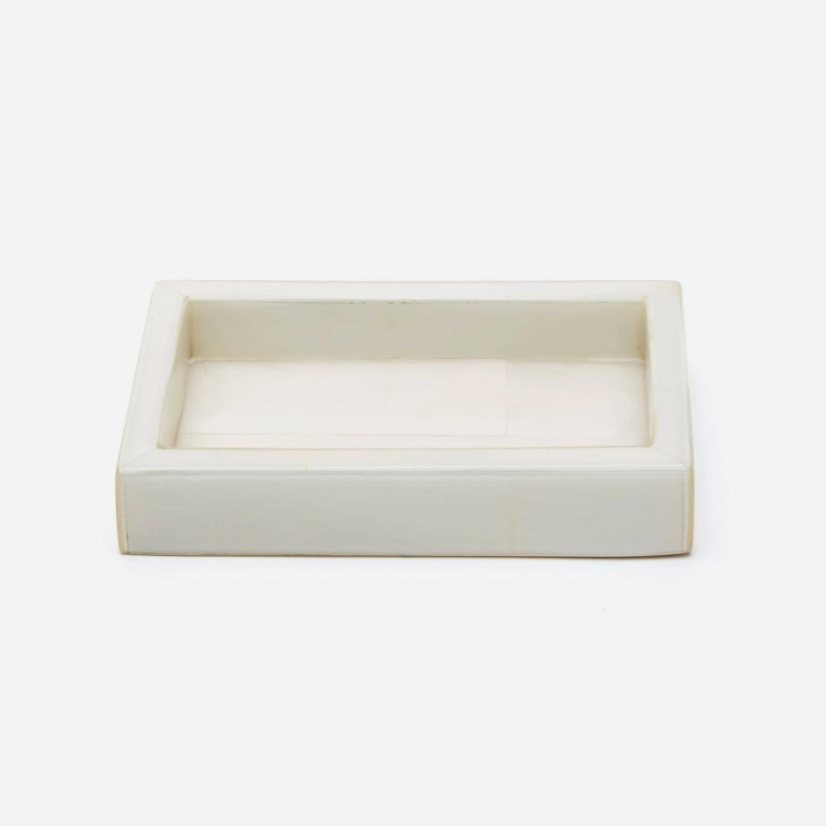 Pigeon and Poodle - PP000258 - Arles Soap Dish - Arles - White Faux Horn