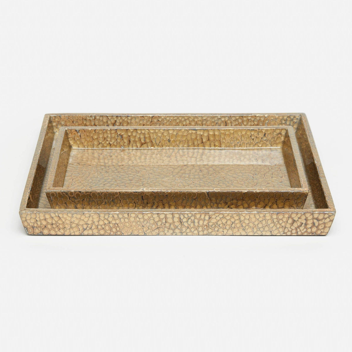 Pigeon and Poodle - PP000363 - Callas Trays - Callas - Gold Lacquered Eggshell