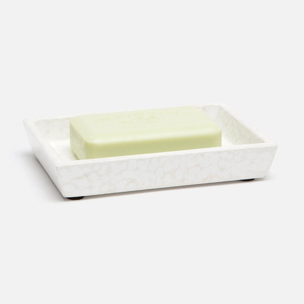 Pigeon and Poodle - PP000378 - Callas Soap Dish - Callas - White Lacquered Eggshell