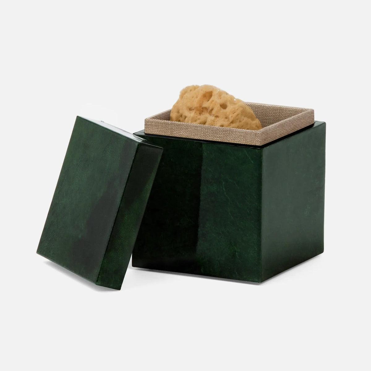 Pigeon and Poodle - PP000395 - Carlow Canister - Carlow - Emerald Gloss Vellum Leather