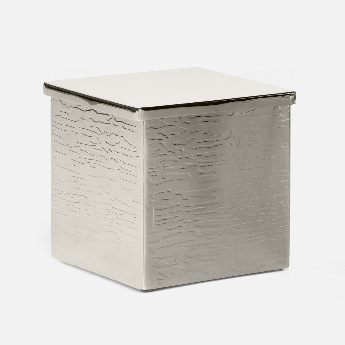 Pigeon and Poodle - PP003964 - Elgin Canister - Elgin - Shiny Nickel Wavy Etched Stainless Steel