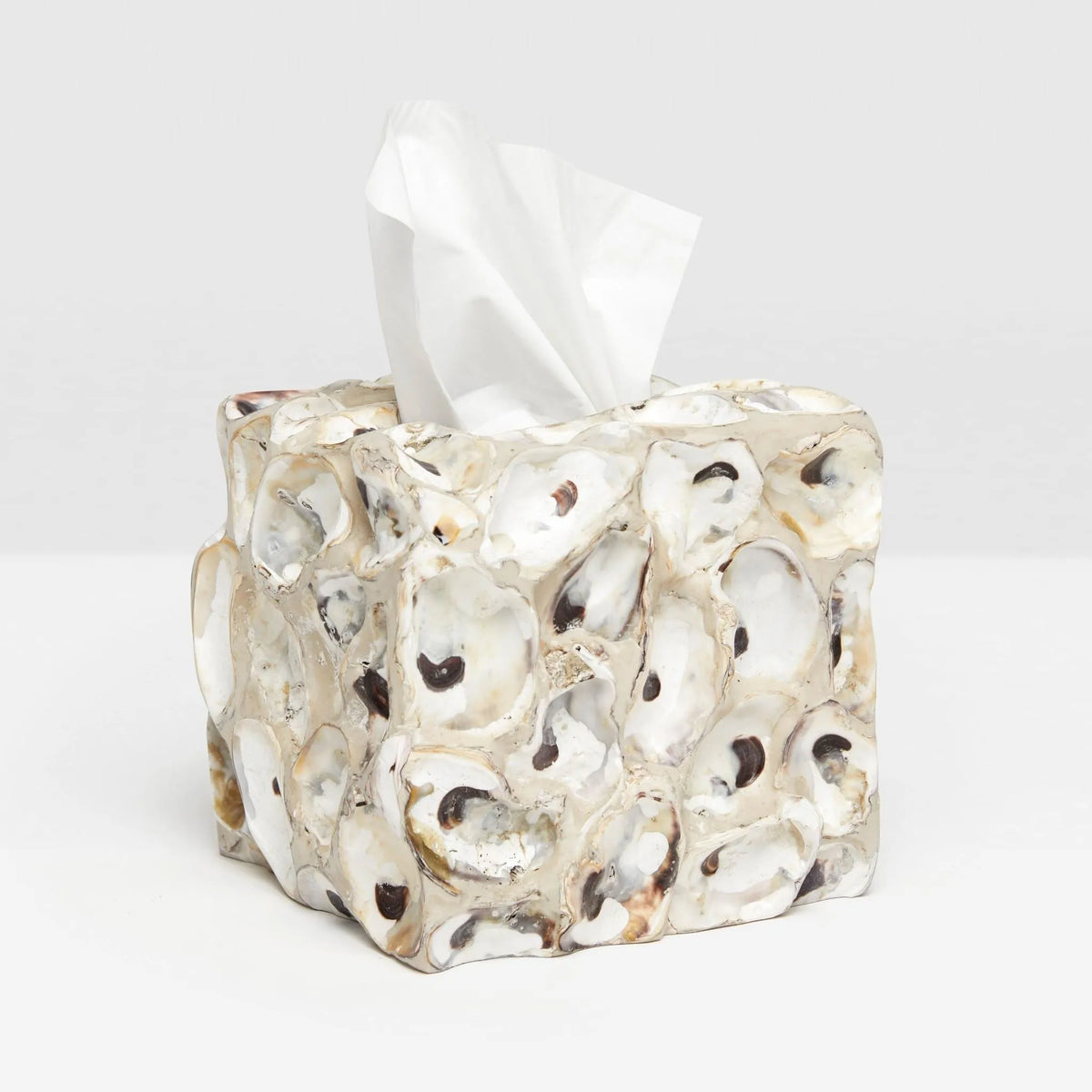 Pigeon and Poodle - PP000574 - Enna Tissue Box - Enna - Natural Oyster Shell