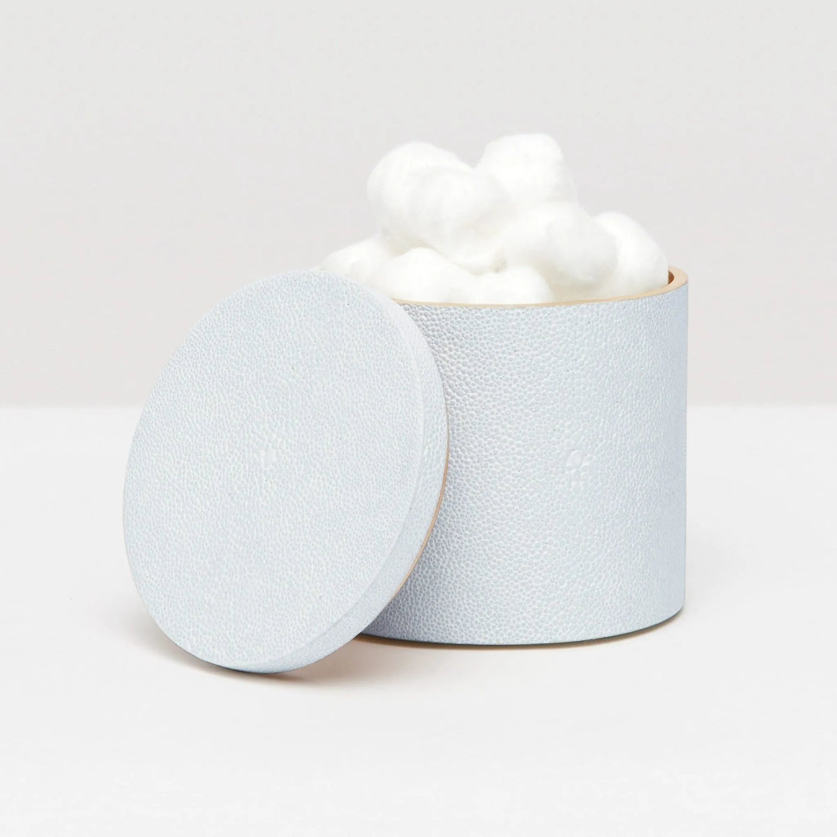 Pigeon and Poodle - PP000938 - Manchester Canister - Manchester - Cloud Gray Realistic Faux Shagreen