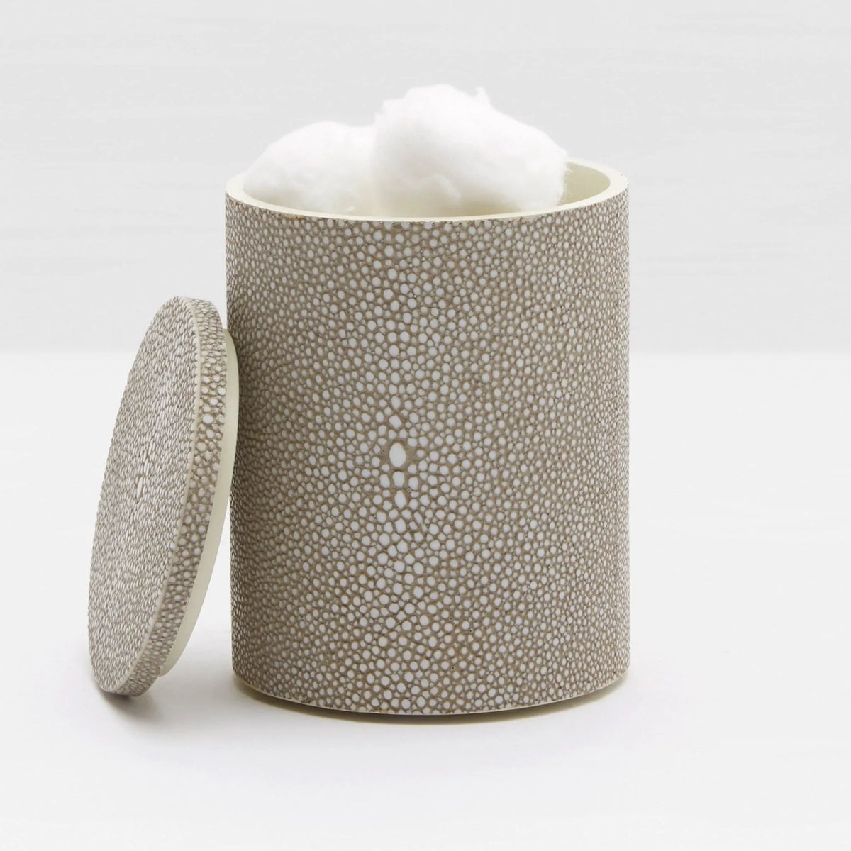 Pigeon and Poodle - PP001015 - Manchester Canister - Manchester - Sand Realistic Faux Shagreen