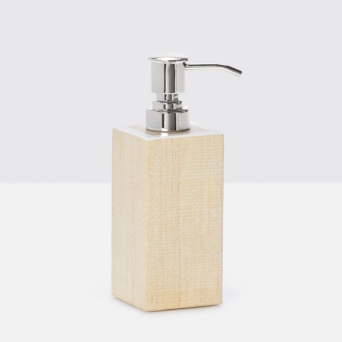 Pigeon and Poodle - PP001080 - Maranello Soap Pump - Maranello - Beige Abaca/White Resin