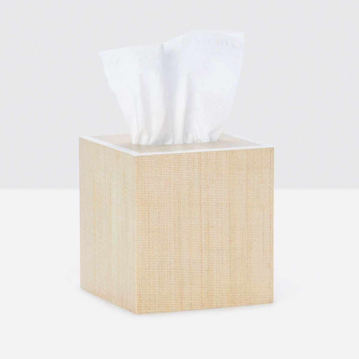 Pigeon and Poodle - PP001081 - Maranello Tissue Box - Maranello - Beige Abaca/White Resin