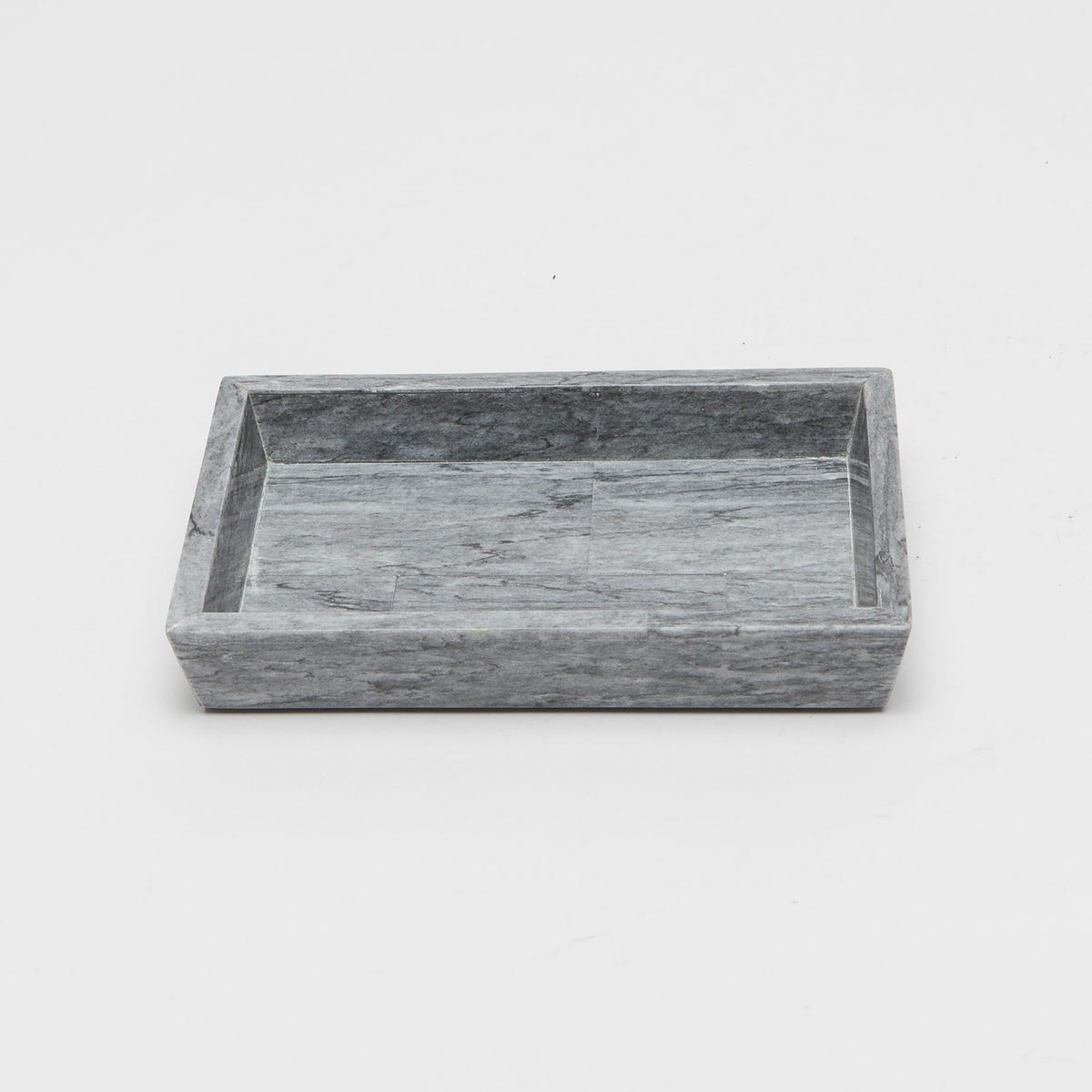 Pigeon and Poodle - PP001118 - Milan Soap Dish - Milan - Gray Romblon Stone