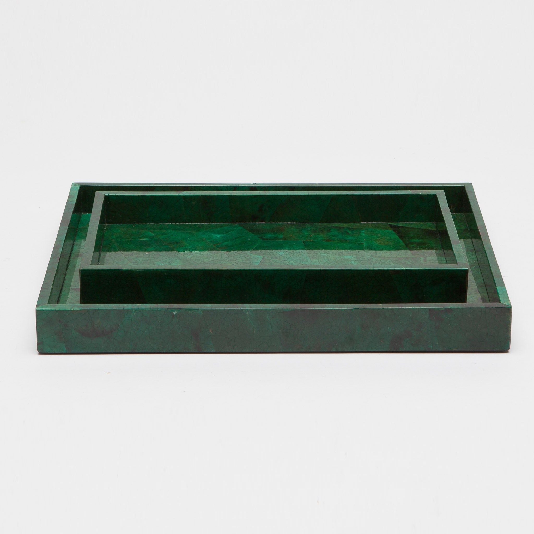 Pigeon and Poodle - PP001199 - Palm Beach Tray - Palm - Emerald Shell