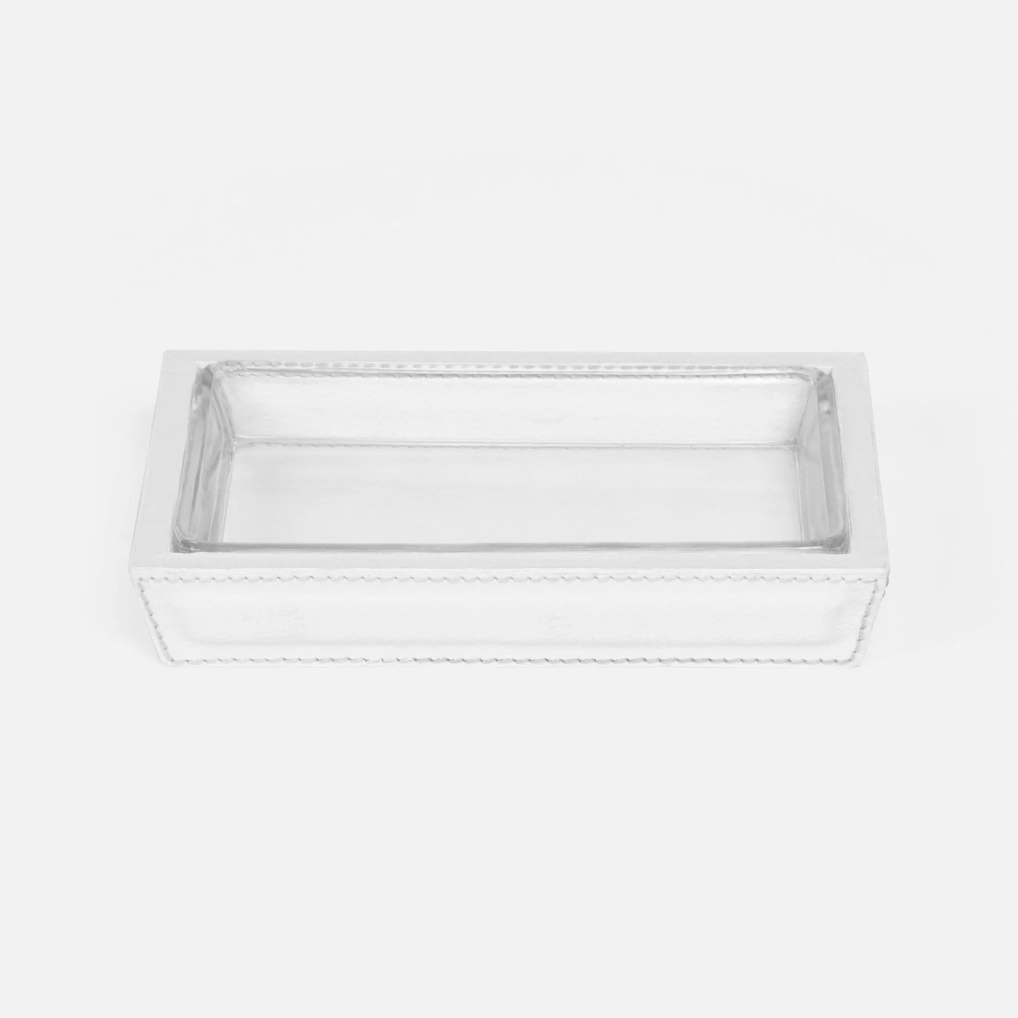 Pigeon and Poodle - PP003989 - Rothwell Soap Dish - Rothwell - Bright White Marine Leather