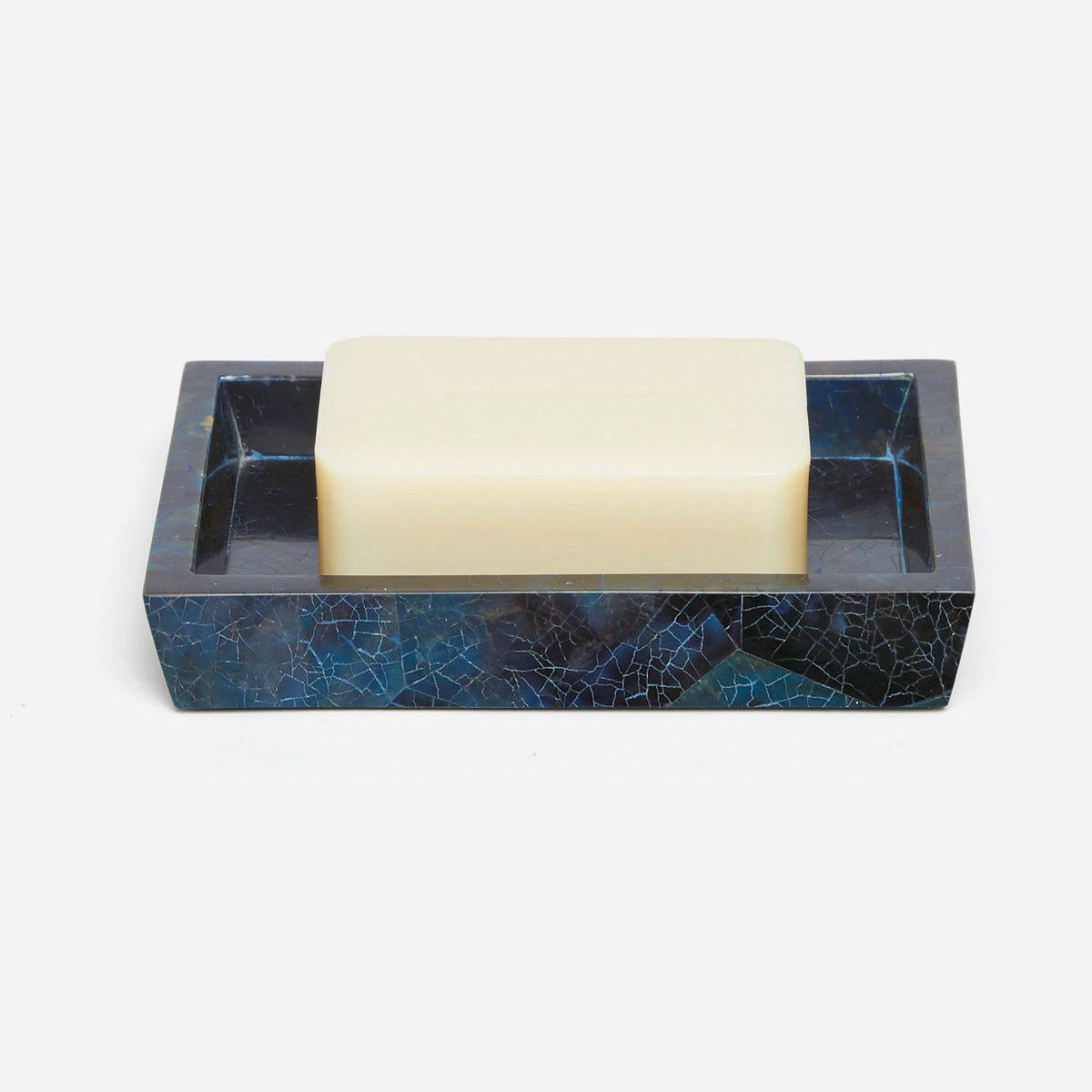 Pigeon and Poodle - PP001375 - Santorini Soap Dish - Santorini - Dark Blue Pen Shell