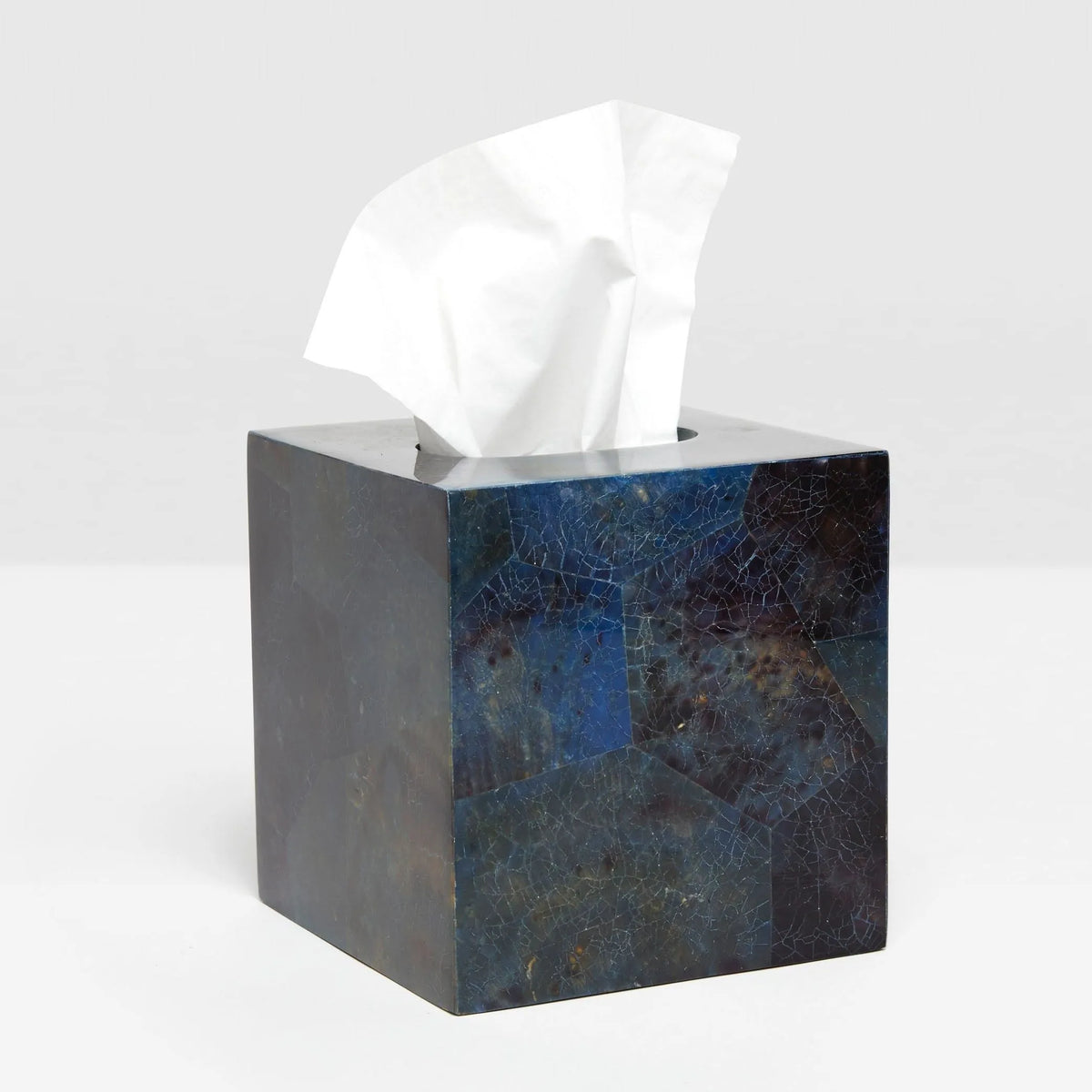 Pigeon and Poodle - PP001377 - Santorini Tissue Box - Santorini - Dark Blue Pen Shell