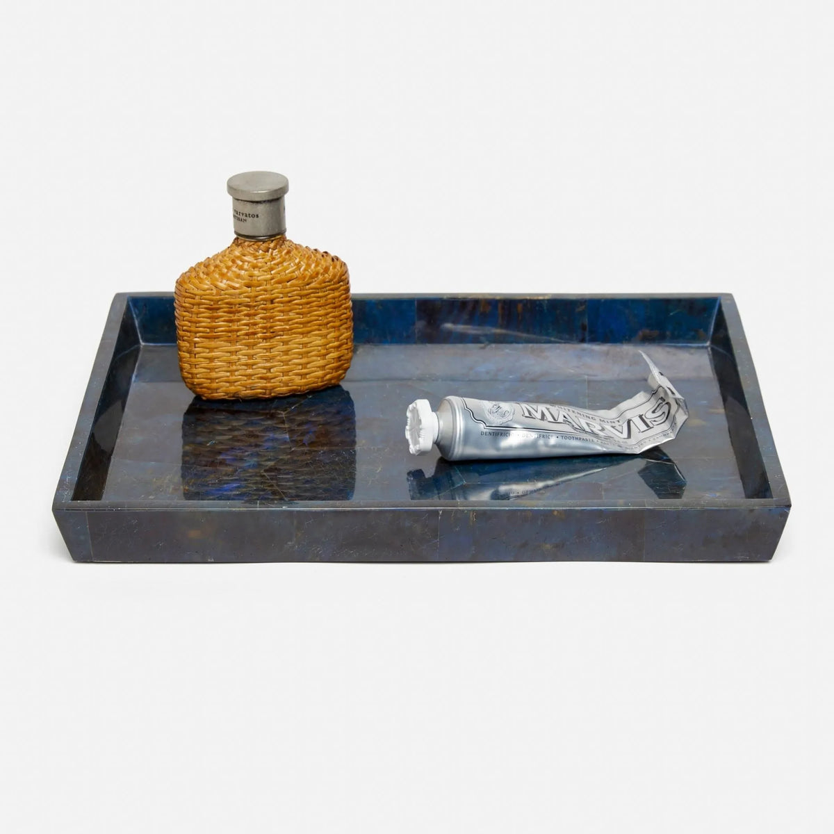 Pigeon and Poodle - PP001378 - Santorini Tray - Santorini - Dark Blue Pen Shell