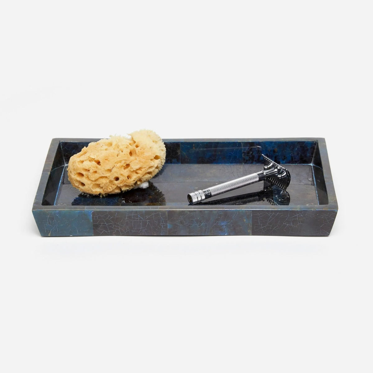 Pigeon and Poodle - PP001379 - Santorini Tray - Santorini - Dark Blue Pen Shell