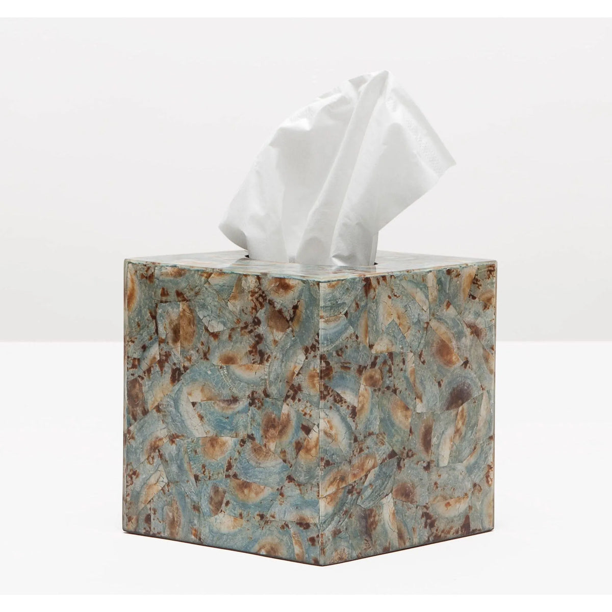 Pigeon and Poodle - PP001396 - Sitges Tissue Box - Sitges - Blue Limpet Shell