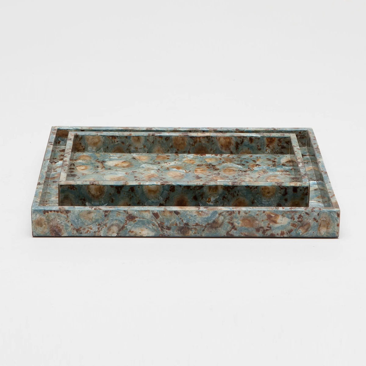 Pigeon and Poodle - PP001397 - Sitges Tray - Sitges - Blue Limpet Shell