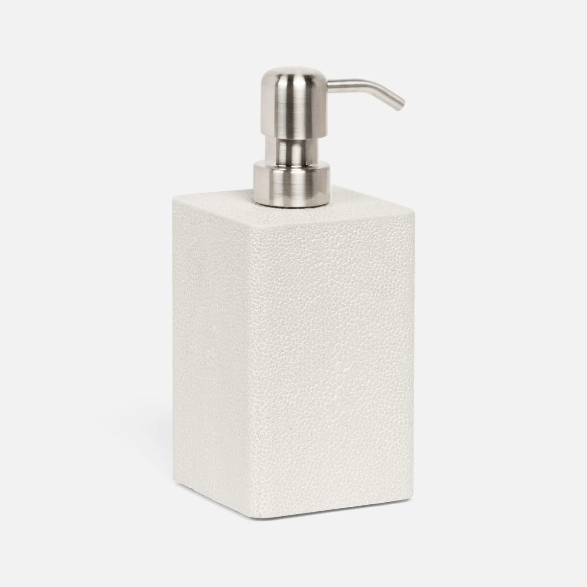 Pigeon and Poodle - PP001442 - Tenby Soap Pump - Tenby - Blanc Realistic Faux Shagreen