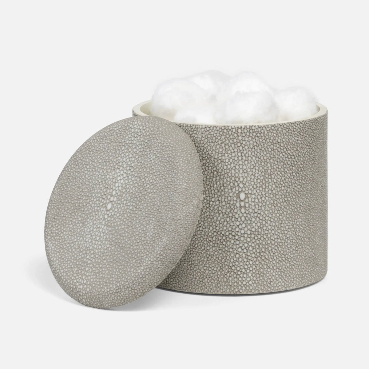 Pigeon and Poodle - PP001449 - Tenby Canister - Tenby - Sand Realistic Faux Shagreen