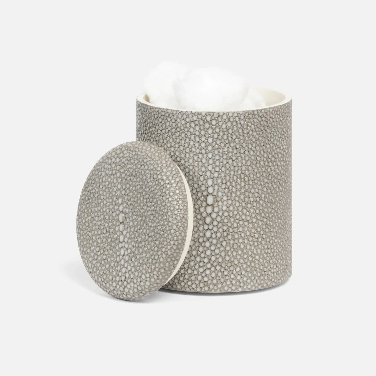 Pigeon and Poodle - PP001450 - Tenby Canister - Tenby - Sand Realistic Faux Shagreen