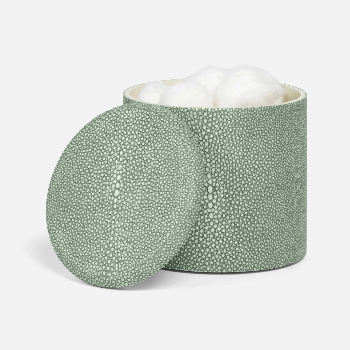 Pigeon and Poodle - PP001459 - Tenby Canister - Tenby - Sage Realistic Faux Shagreen