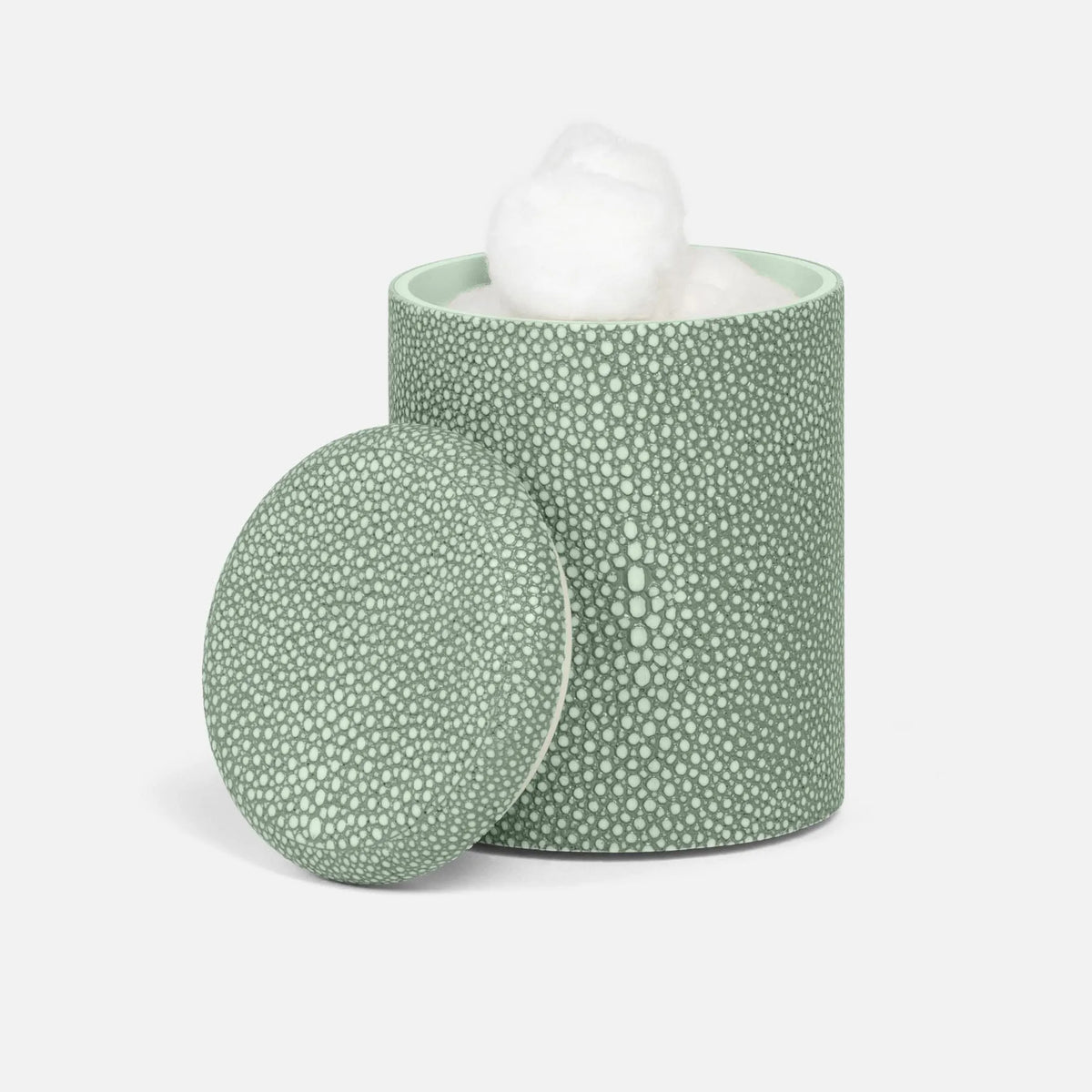 Pigeon and Poodle - PP001460 - Tenby Canister - Tenby - Sage Realistic Faux Shagreen