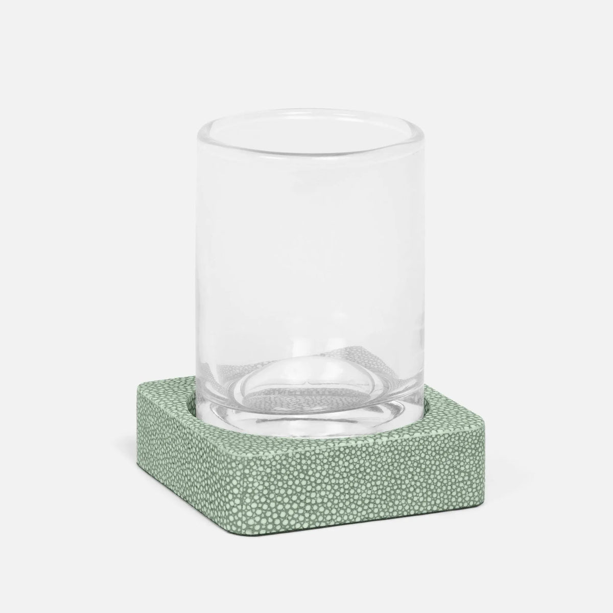 Pigeon and Poodle - PP003937 - Tenby Tumbler Set - Tenby - Sage Realistic Faux Shagreen