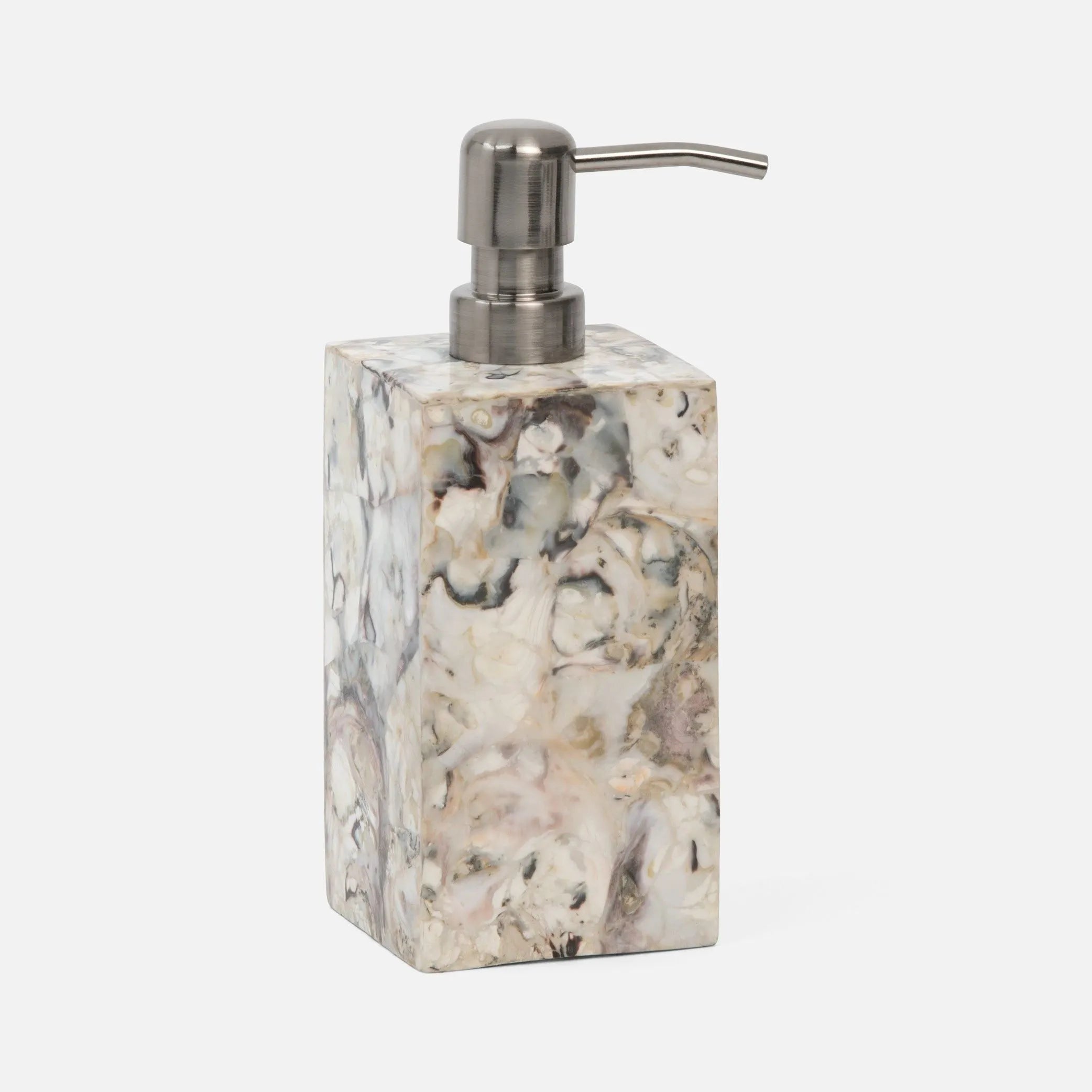 Pigeon and Poodle - PP001502 - Tramore Soap Pump - Tramore - Natural Laminated Oyster