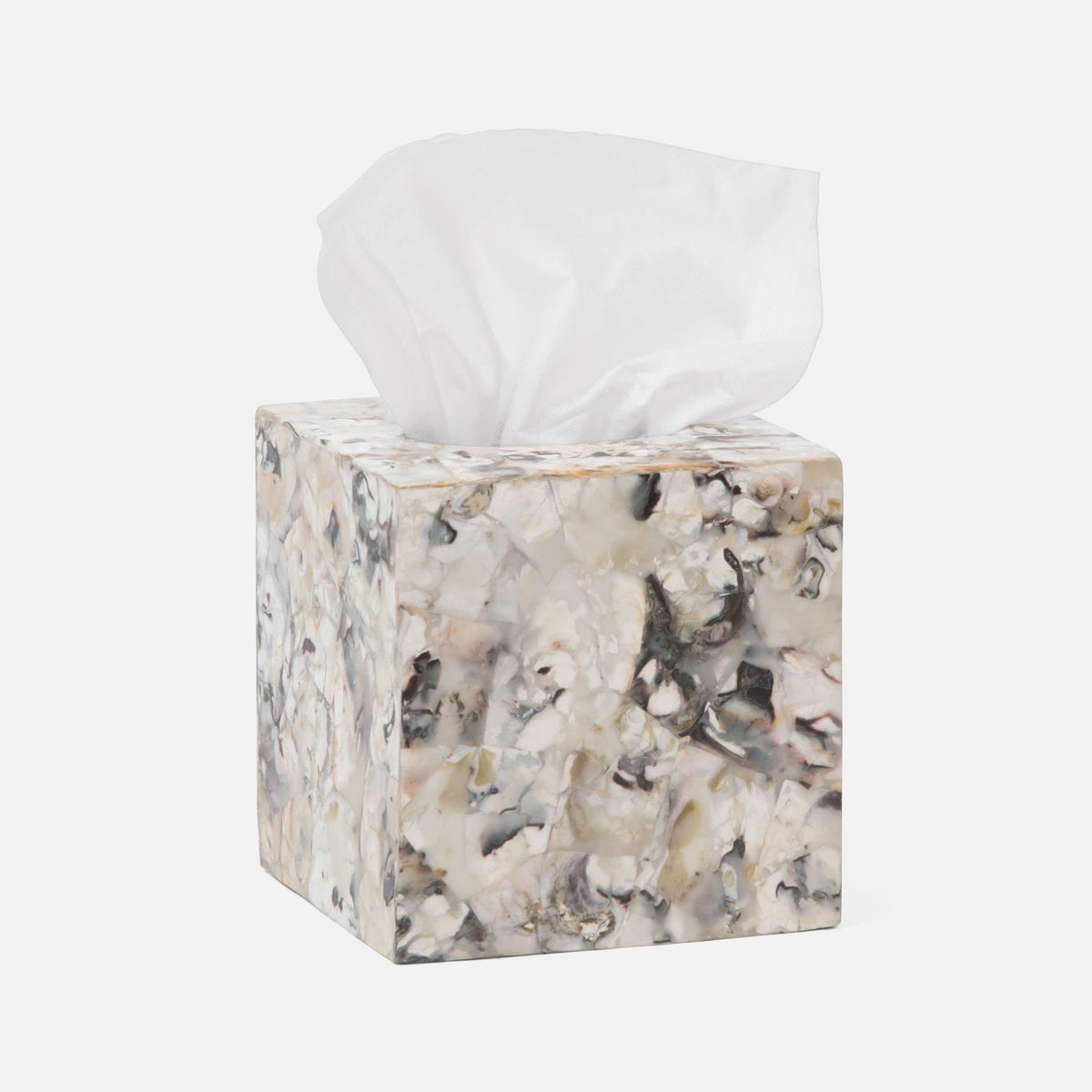 Pigeon and Poodle - PP001503 - Tramore Tissue Box - Tramore - Natural Laminated Oyster