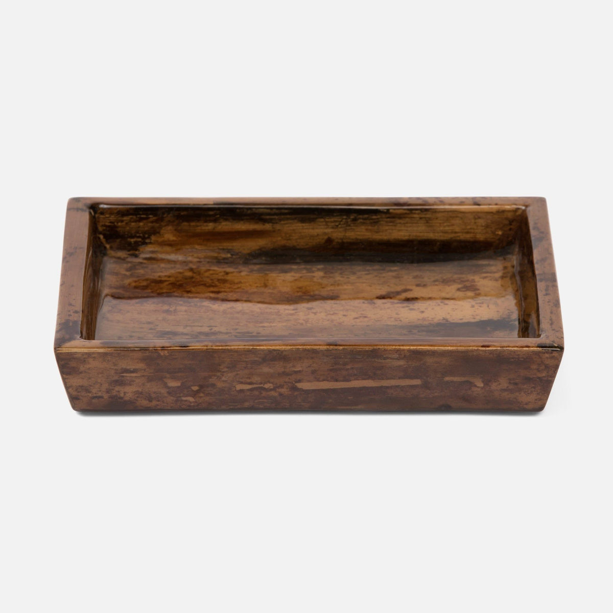 Pigeon and Poodle - PP001529 - Varadero Soap Dish - Varadero - Dark Stain Banana Leaf