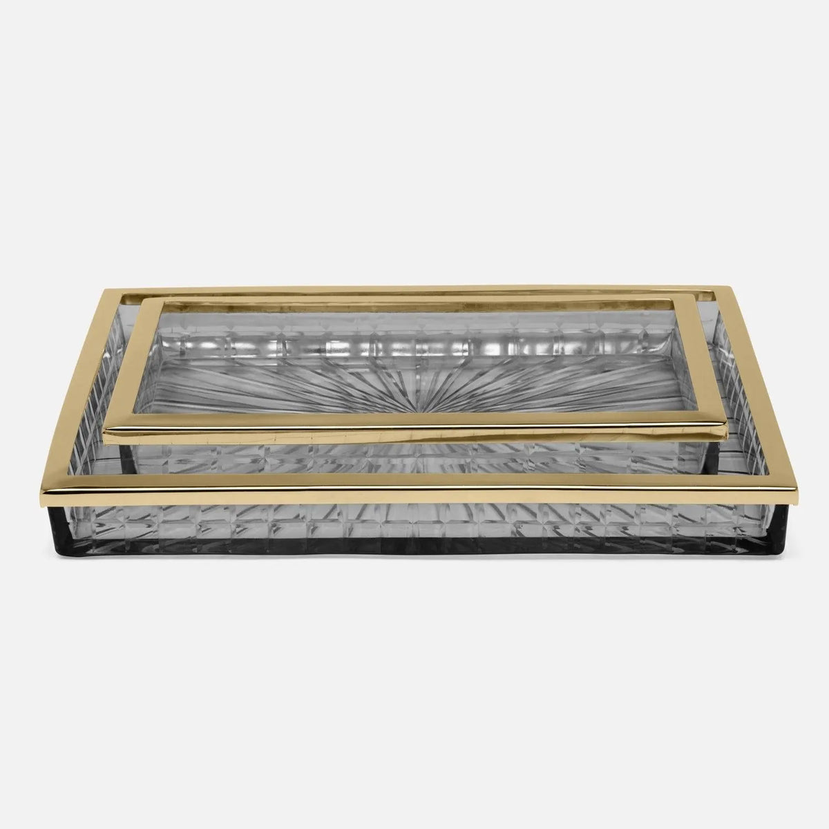 Pigeon and Poodle - PP006339 - Argos Trays - Argos - Smoke Glass/Brass