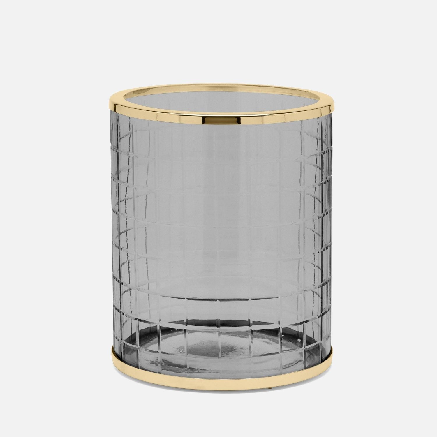 Pigeon and Poodle - PP006351 - Argos Wastebasket - Argos - Smoke Glass/Brass