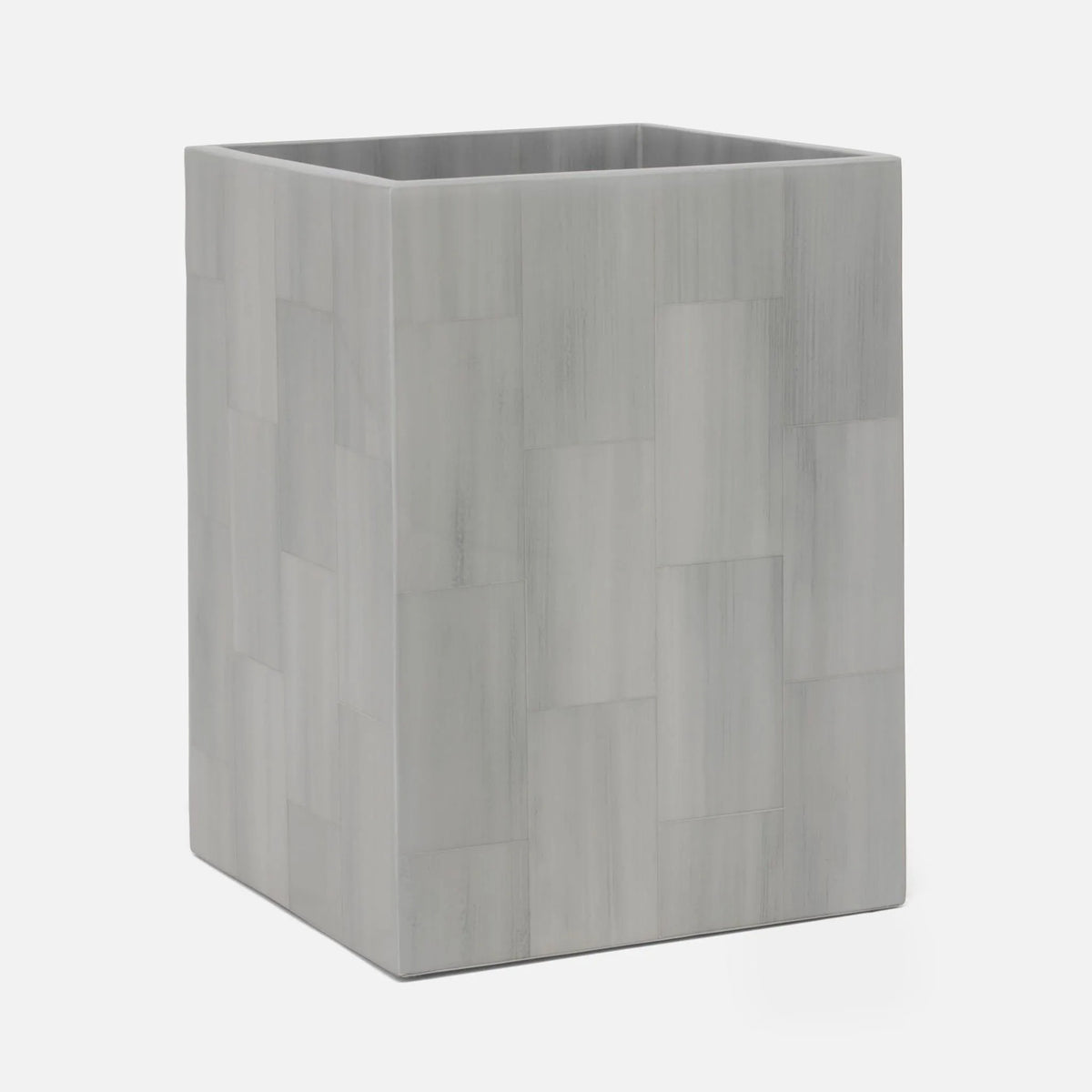 Pigeon and Poodle - PP005537 - Arles Wastebasket - Arles - Light Gray Faux Horn