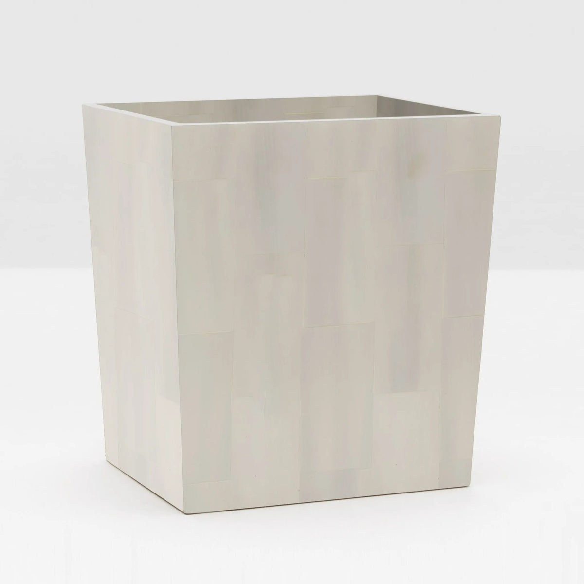 Pigeon and Poodle - PP000264 - Arles Wastebasket - Arles - White Faux Horn