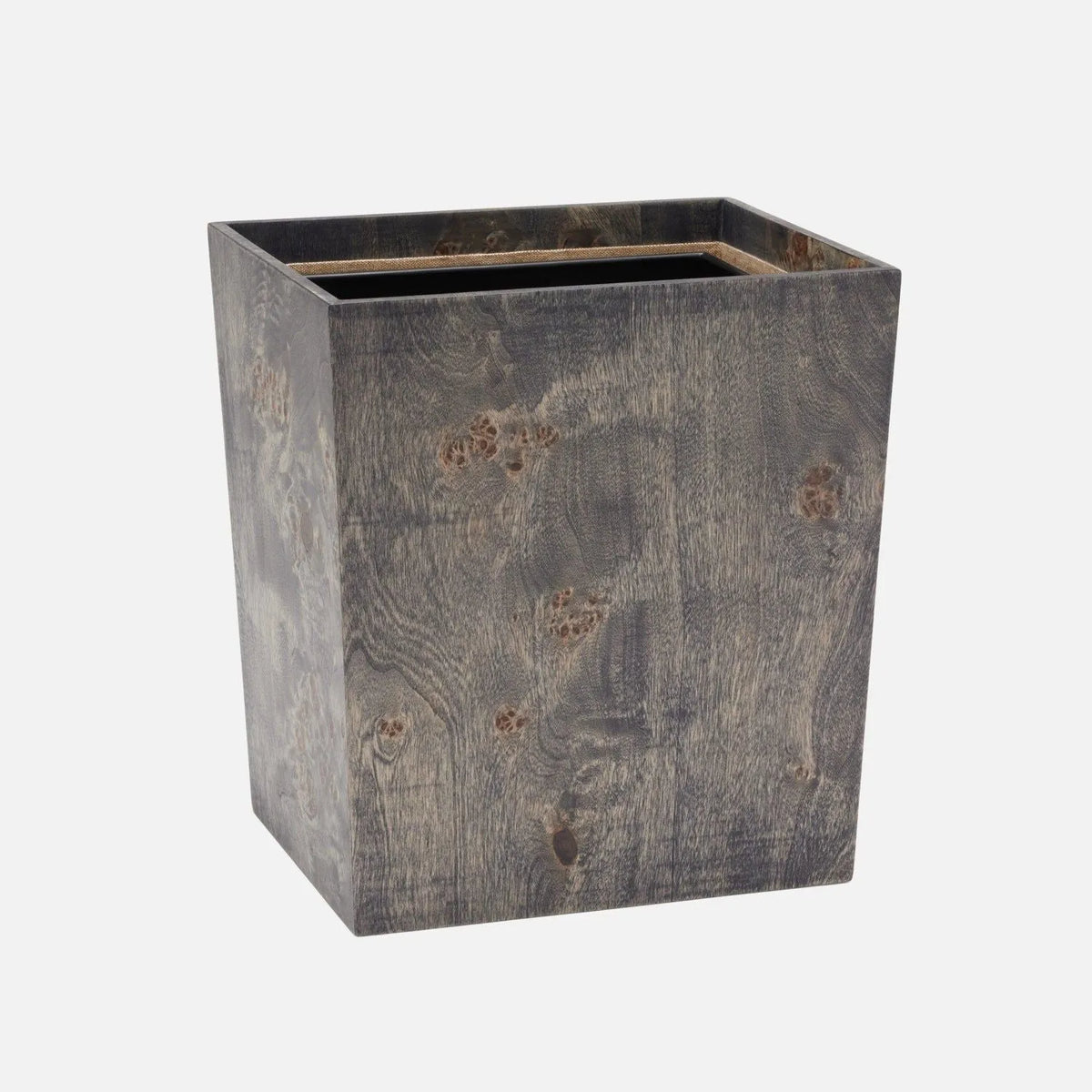 Pigeon and Poodle - PP006948 - Bern Wastebasket - Bern - Ash Gray Mappa Burl