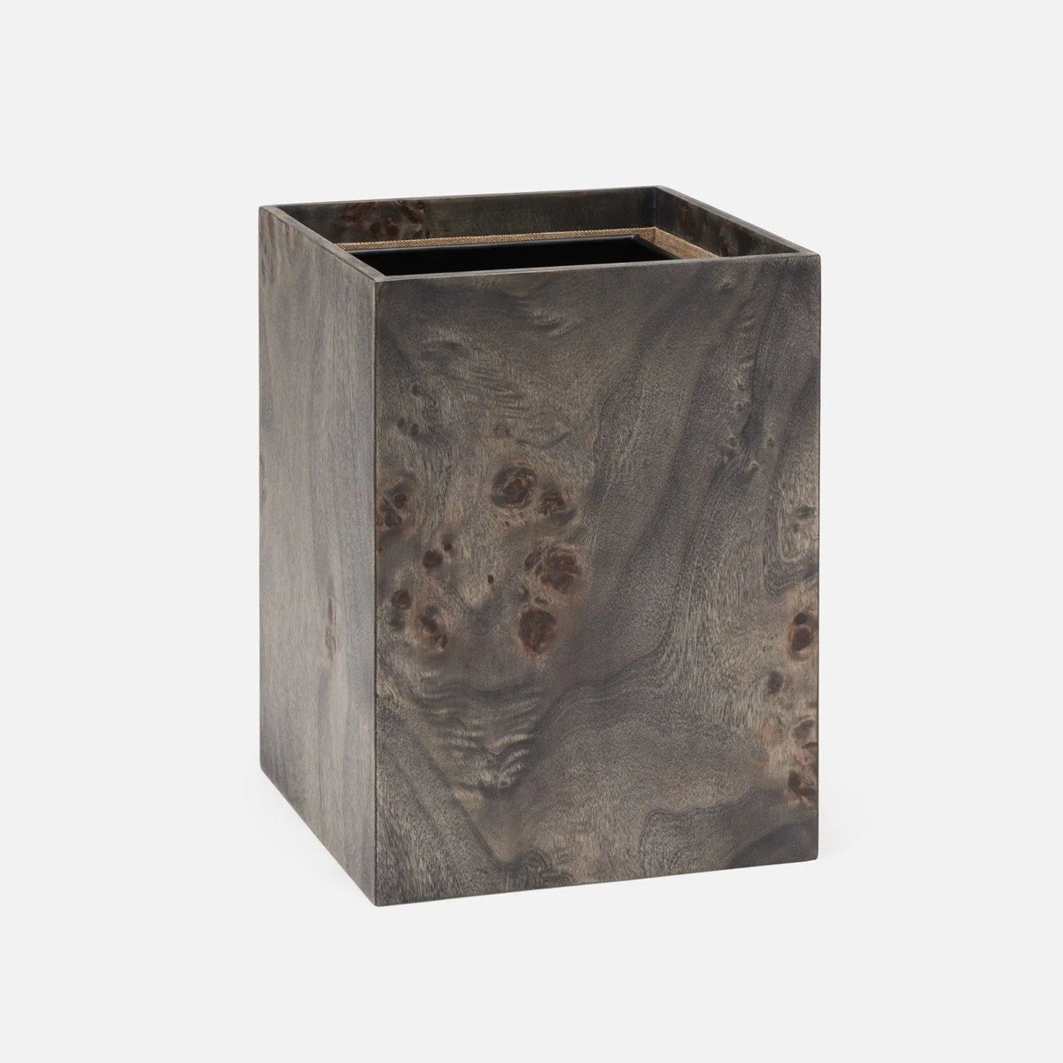 Pigeon and Poodle - PP006949 - Bern Wastebasket - Bern - Ash Gray Mappa Burl