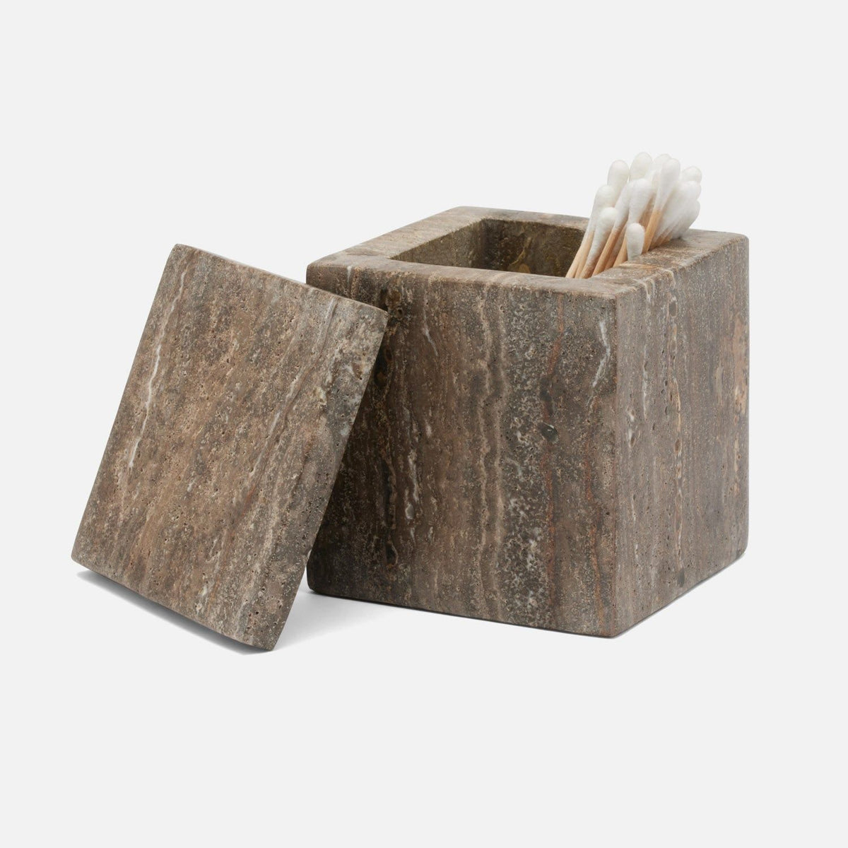 Pigeon and Poodle - PP006115 - Bowen Canister - Bowen - Gray Travertine/Resin