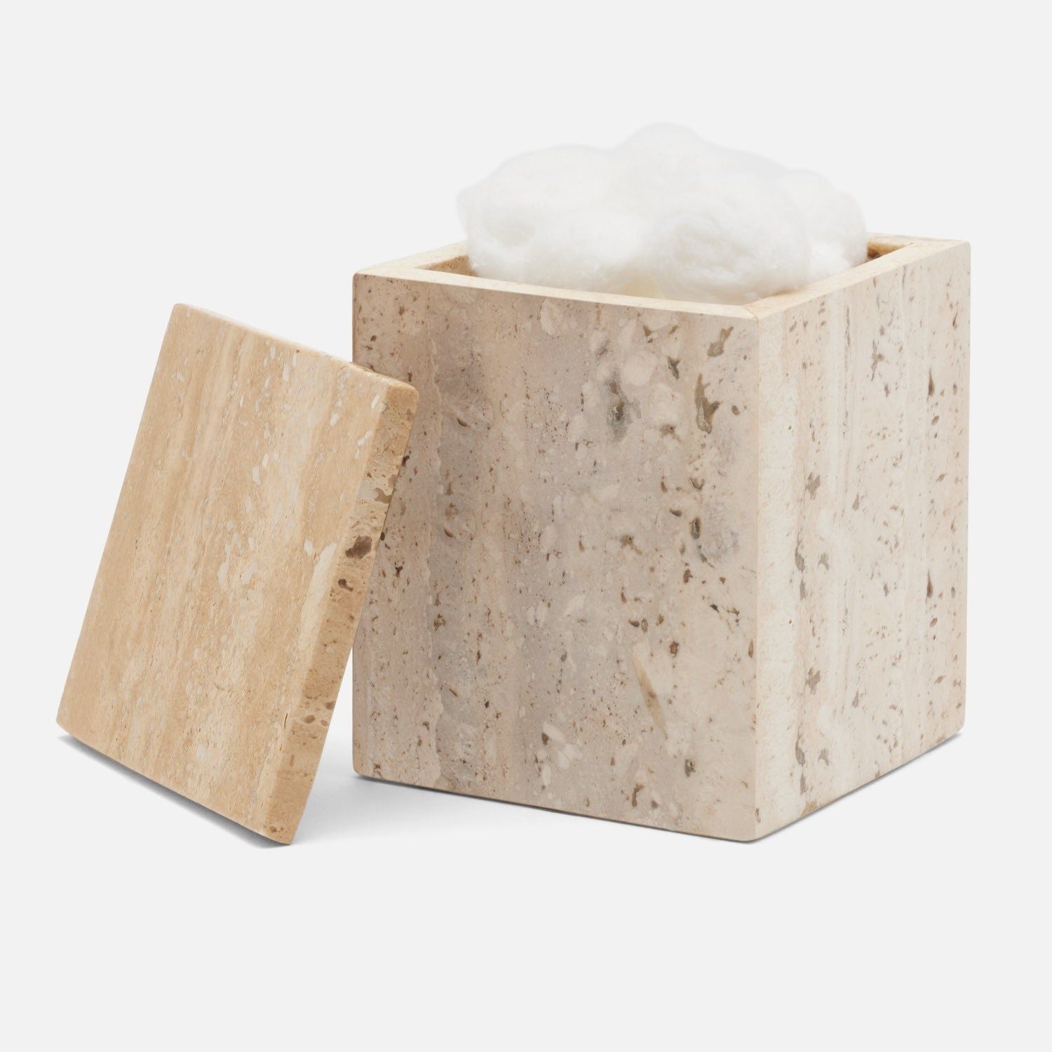 Pigeon and Poodle - PP006106 - Bowen Canister - Bowen - Natural Travertine/Resin