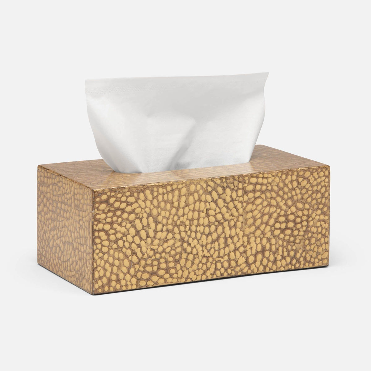 Pigeon and Poodle - PP004439 - Callas Rct Tissue Box - Callas - Gold Lacquered Eggshell