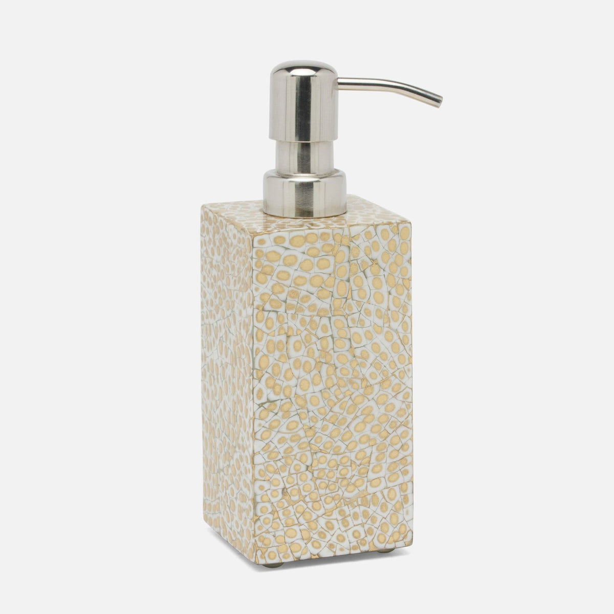 Pigeon and Poodle - PP005542 - Callas Soap Pump - Callas - Gold/White Lacquered Eggshell