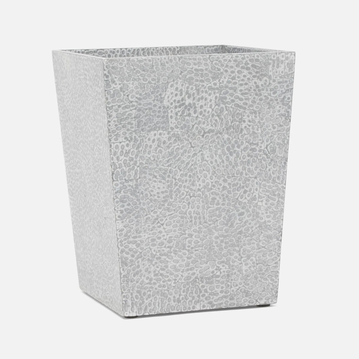 Pigeon and Poodle - PP005559 - Callas Wastebasket - Callas - Silver/White Lacquered Eggshell