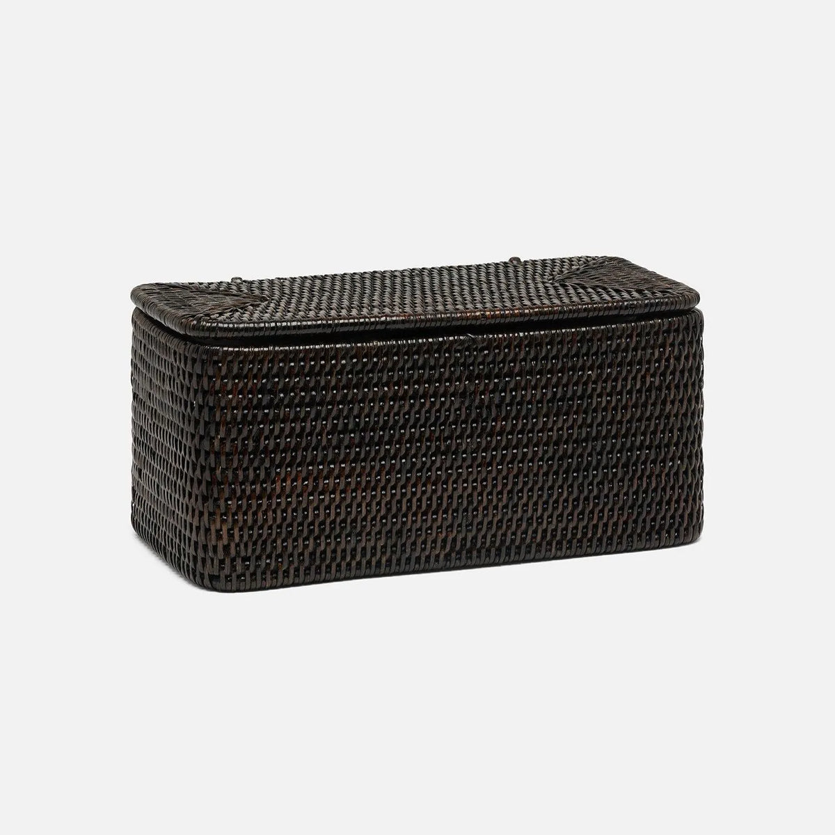 Pigeon and Poodle - PP007500 - Camden Double Toilet Paper Holder - Camden - Polished Espresso Woven Rattan