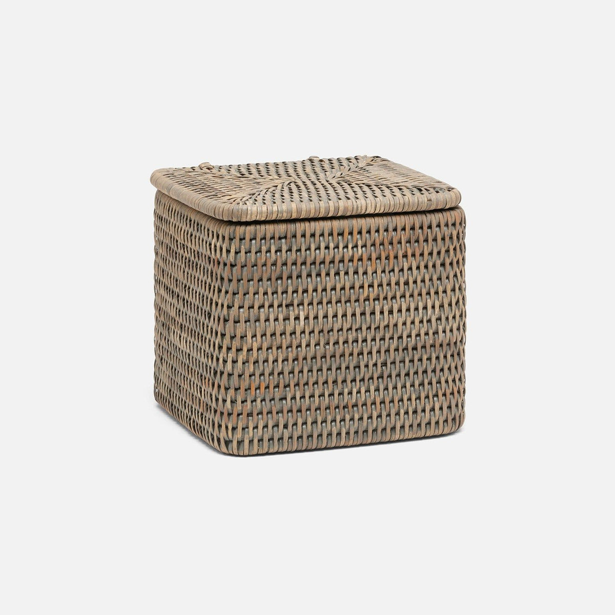 Pigeon and Poodle - PP007443 - Camden Single Toilet Paper Holder - Camden - Gray Woven Rattan