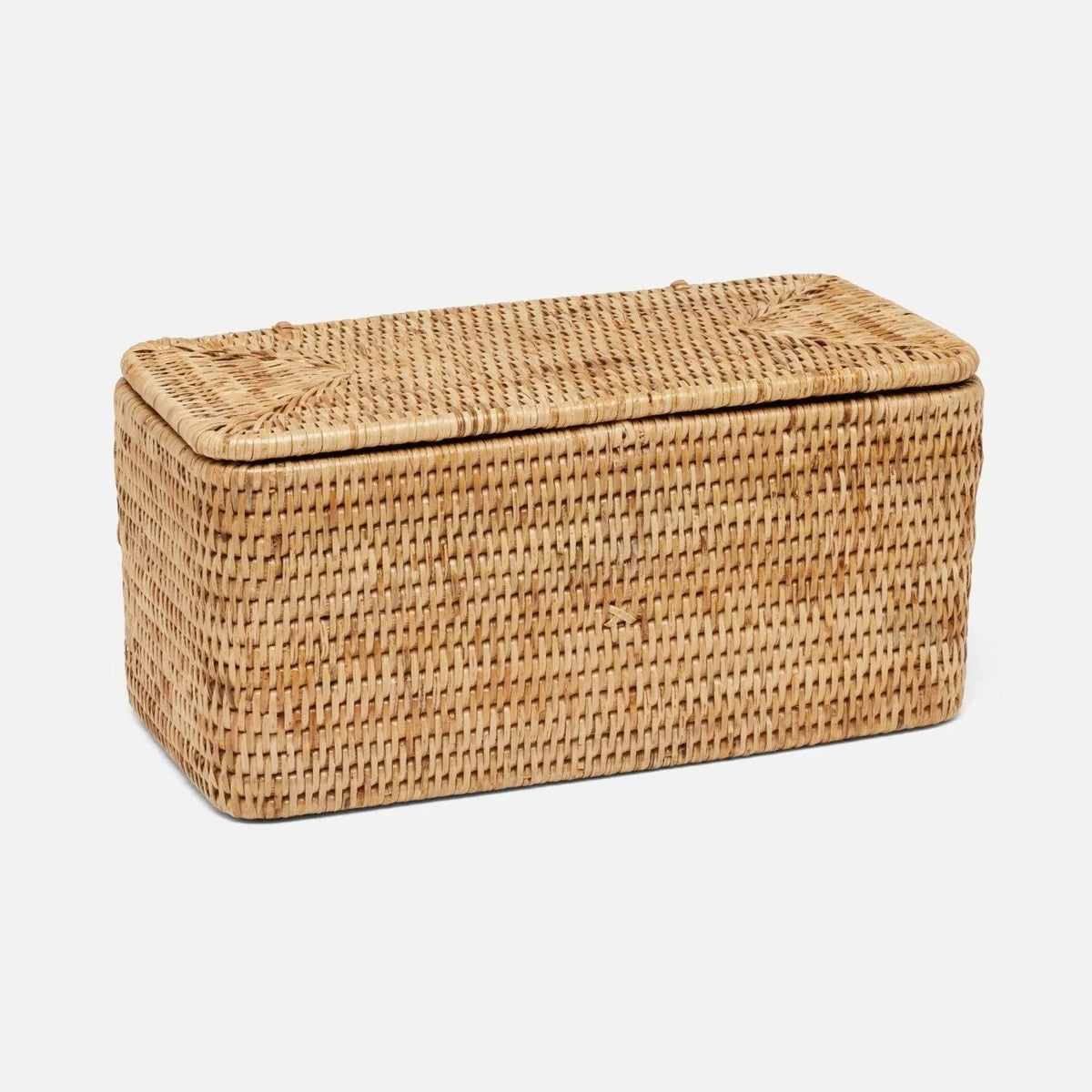 Pigeon and Poodle - PP007232 - Camden Double Toilet Paper Holder - Camden - Natural Woven Rattan