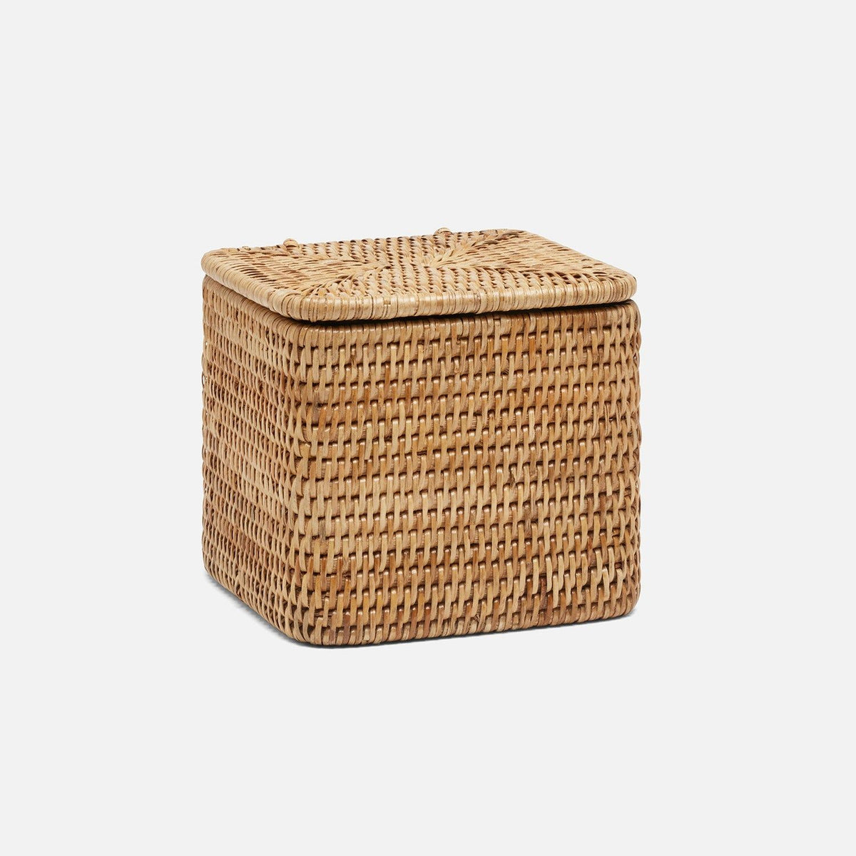 Pigeon and Poodle - PP007444 - Camden Single Toilet Paper Holder - Camden - Natural Woven Rattan