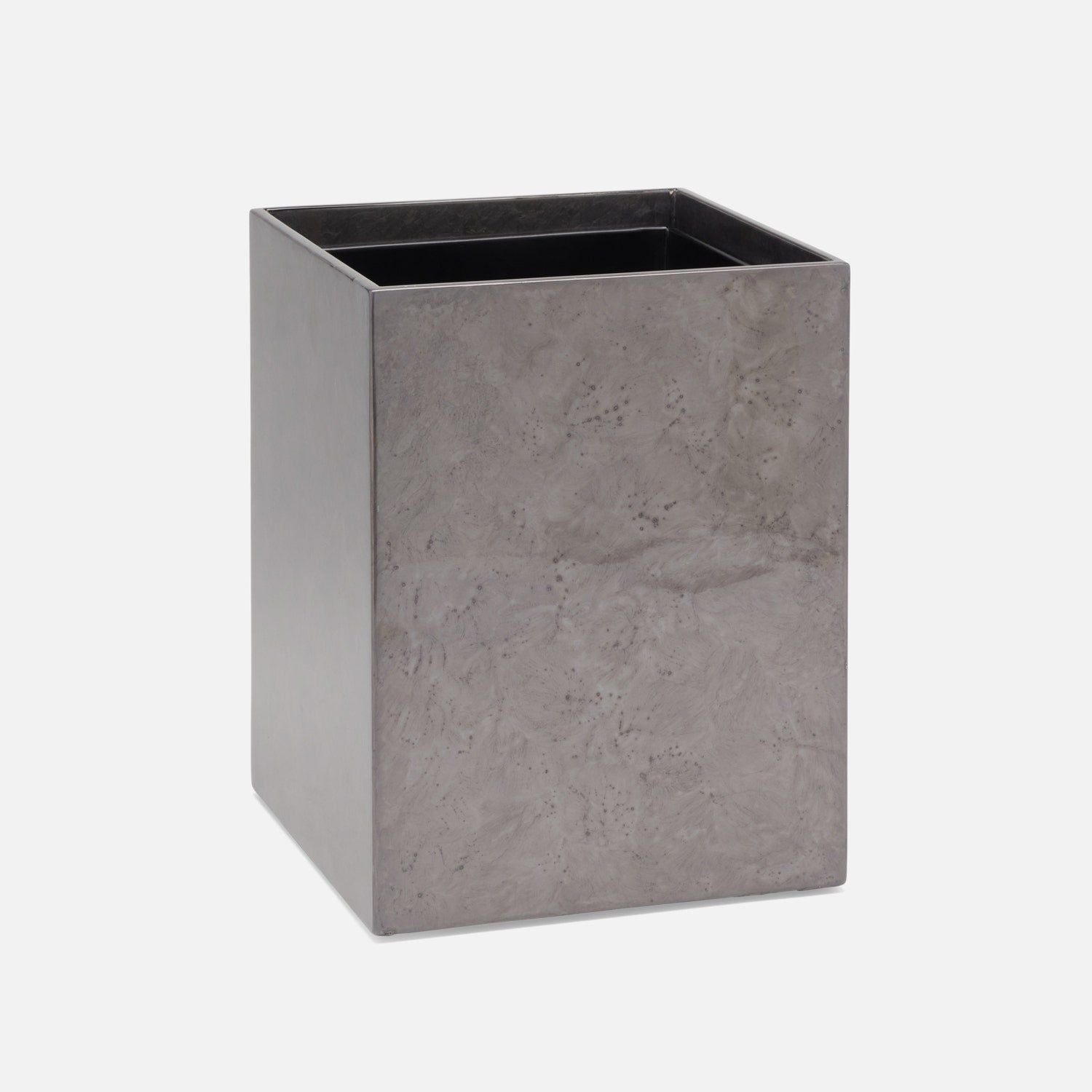 Pigeon and Poodle - PP006702 - Charlotte Wastebasket - Charlotte - Pewter Burl Resin