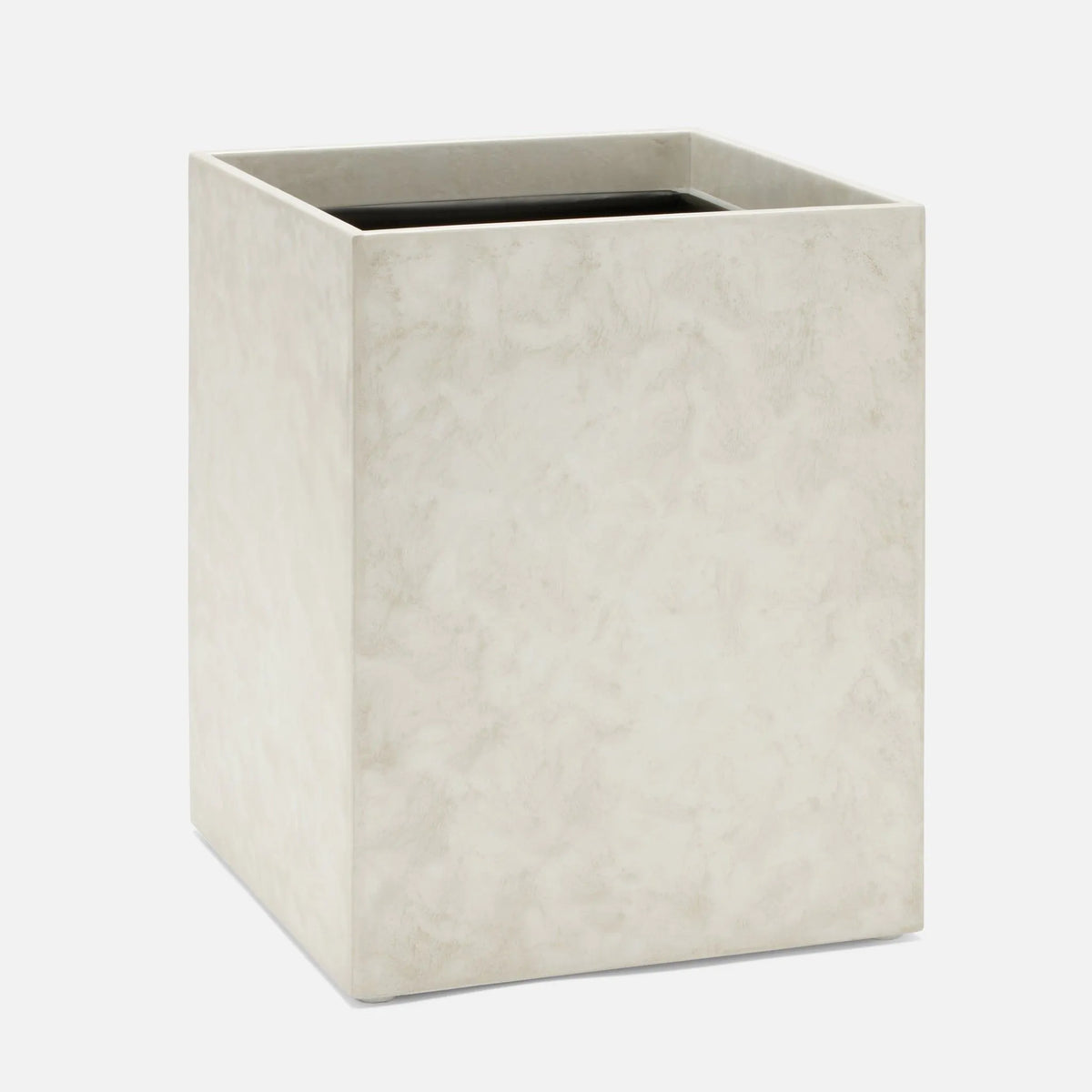 Pigeon and Poodle - PP004917 - Charlotte Wastebasket - Charlotte - White Burl Resin