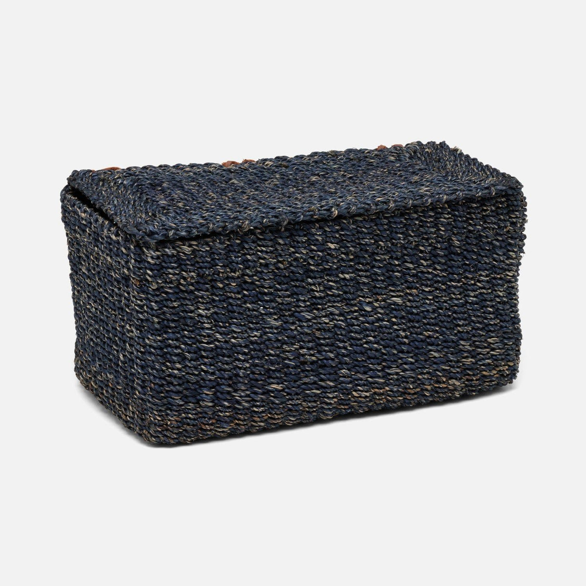 Pigeon and Poodle - PP006932 - Chelston Double Rectangular Toilet Paper Holder - Chelston - Indigo Blue Abaca Fiber