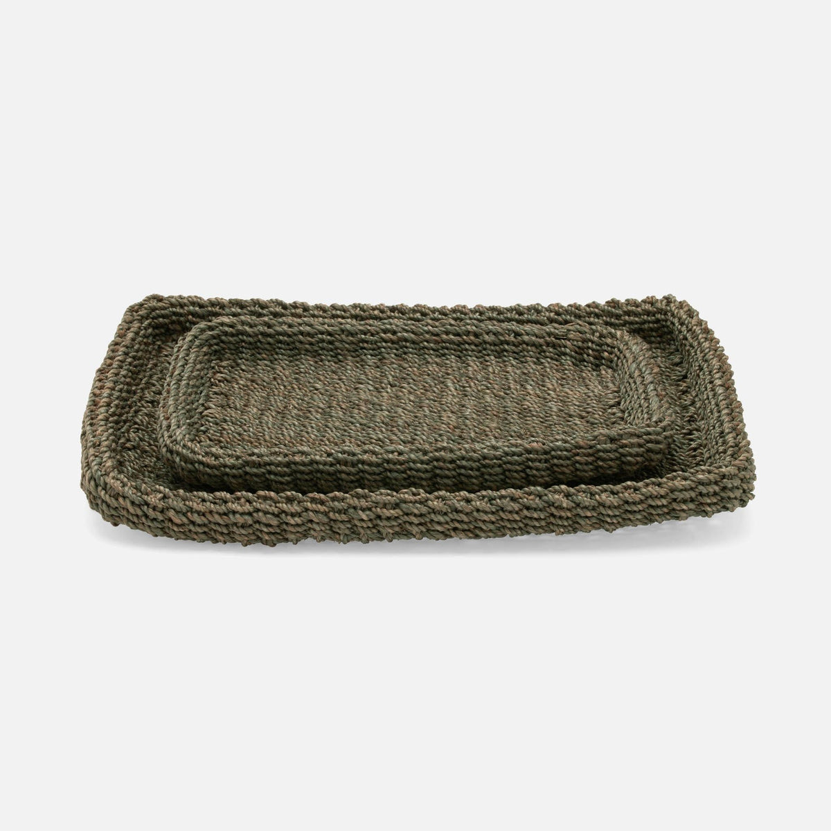 Pigeon and Poodle - PP000428 - Chelston Trays - Chelston - Bleached Natural Abaca Fiber