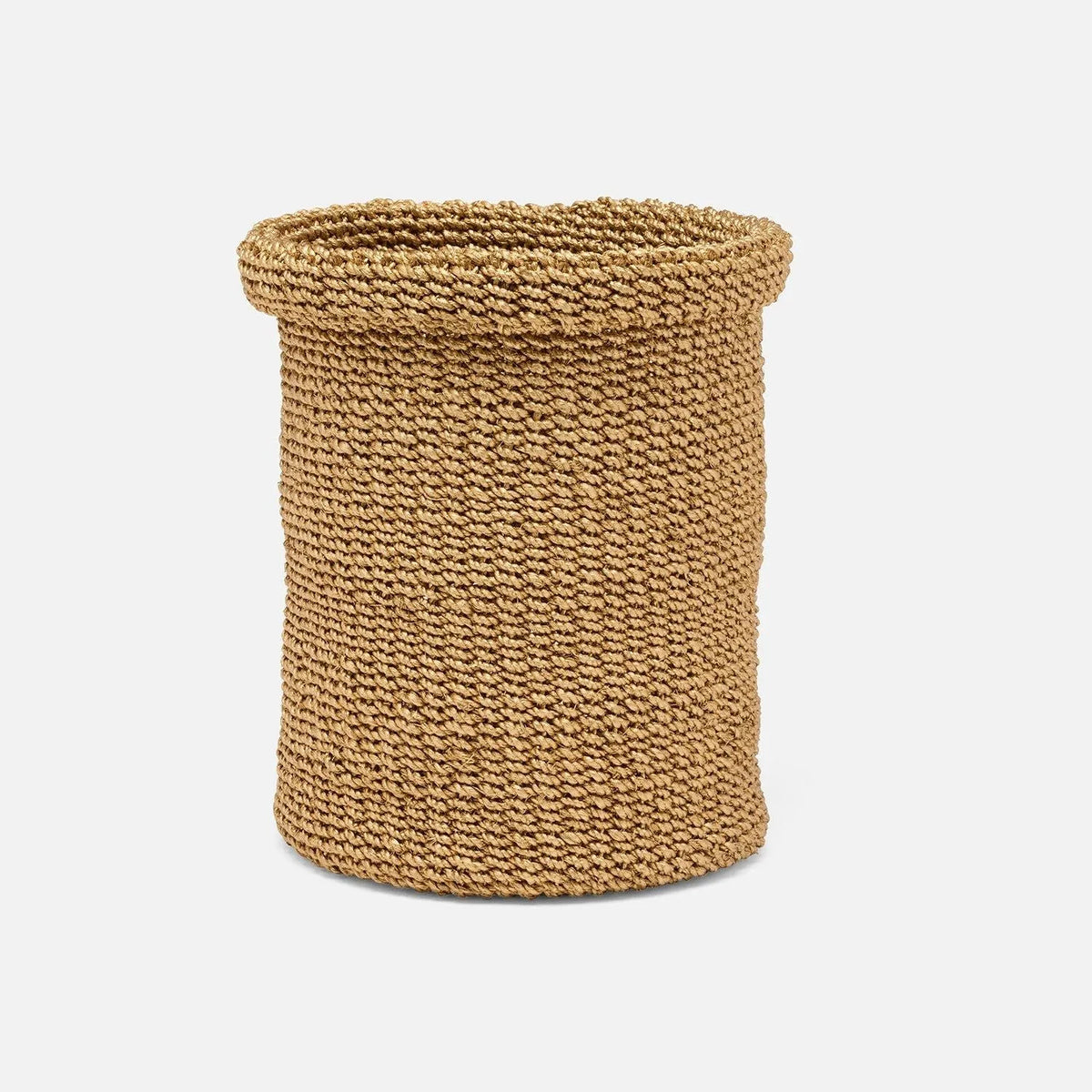 Pigeon and Poodle - PP000429 - Chelston Wastebasket - Chelston - Bleached Natural Abaca Fiber